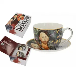 Filiżanka Carmani 250ml ze spodkiem - A. Modigliani, Leopold Zborowski